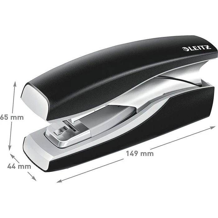 Leitz Heftgerät 5603-00-95, NeXXt Softpress, Flat-Clinch, Heftleistung 30 Blatt, Schwarz - Image 3