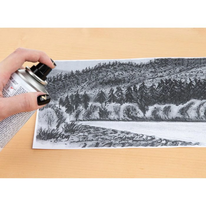 Marabu Fixierspray 220106000 Fixative, 150ml, Schutzlack Für Zeichnungen Und Farben, Glänzend - Image 2