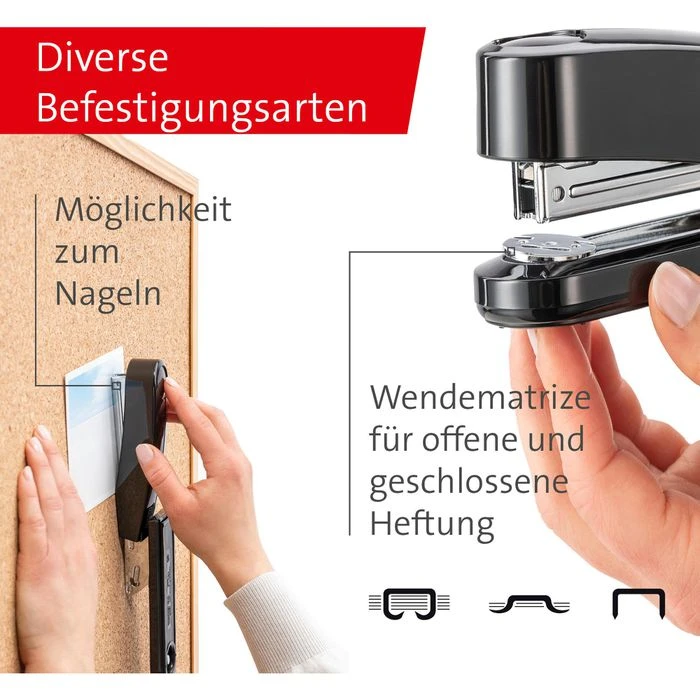 Novus B3 020-1261 Heftgerät 30 Blatt Schwarz - Image 4