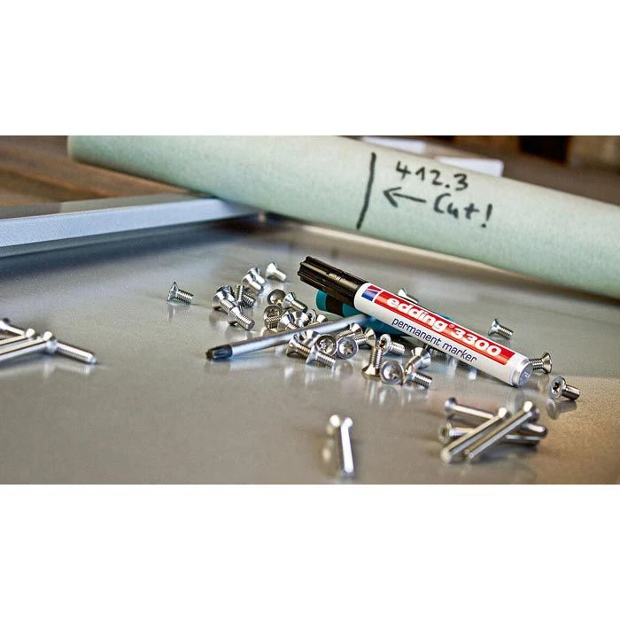 Edding Permanentmarker 3300, Strichbreite 1 - 5 Mm, Schwarz – Bild 5