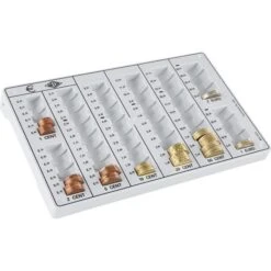 Wedo 16165800 Zählbrett Für Europa Münzeinsatz 26
