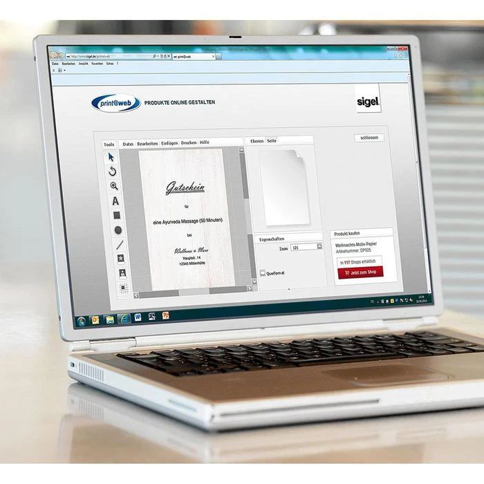 Sigel Motivpapier DP241, Holz, A4, 90 G/m², Strukturpapier, 100 Blatt - Image 3