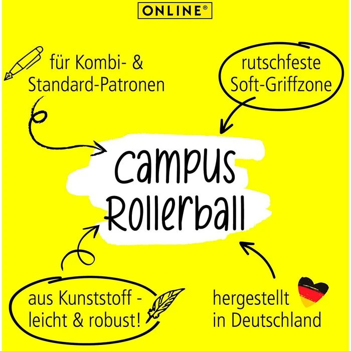 Online Tintenroller Campus Fluffy Cats, 61367/3D, Gehäuse Katzen-Muster, 0,7mm, Schreibfarbe Blau - Image 4