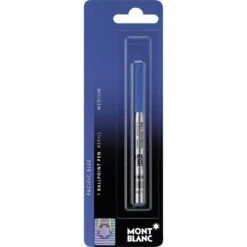 Montblanc Kugelschreiberminen 107866, Metallgroßraummine, Strichstärke M, Blau