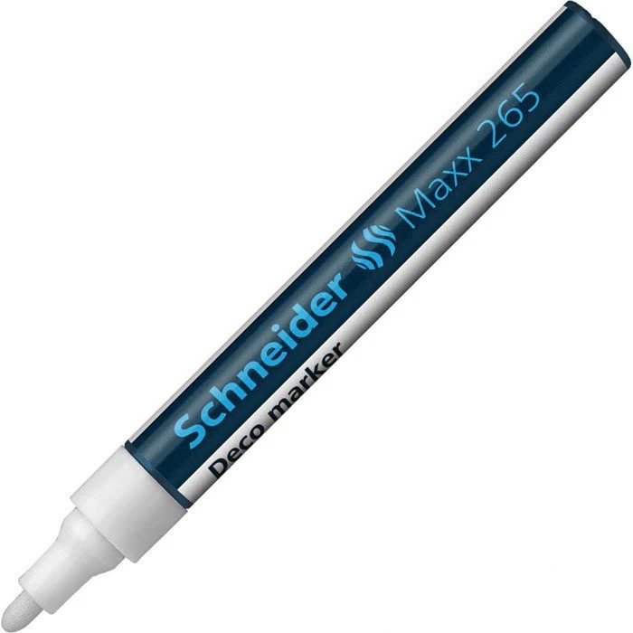 Schneider® Schneider Deco-Marker Maxx 265, 126549, Weiß, Strichbreite 2 - 3mm, Rundspitze