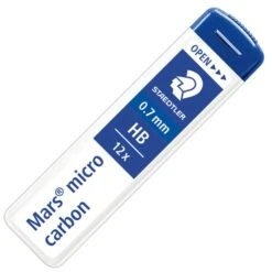 Staedtler Druckbleistiftminen 250 07, HB, Mars Micro Carbon, 0.7mm, 12 Stück
