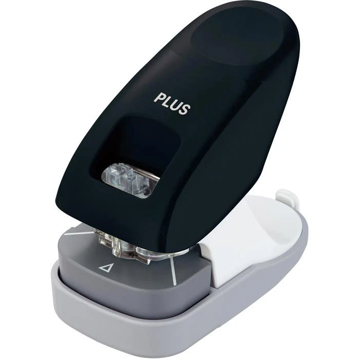 Plus-Japan Heftgerät SL-112A, 31236, Heftleistung 10 Blatt, Klammerlos, Schwarz