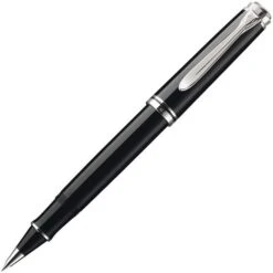 Pelikan Tintenroller Souverän R805, 926691, Schwarz/silber, 0,35mm, Schreibfarbe Schwarz