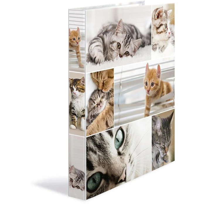 Herma Ringbuch 19428 Animals, A4, 2 Ringe, Ring-Ø 20mm, Motiv Katzen - Image 3