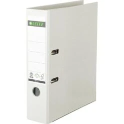 Leitz Ordner 1007-00-01, Vollpapier, Karton, A4, 8cm, Weiß