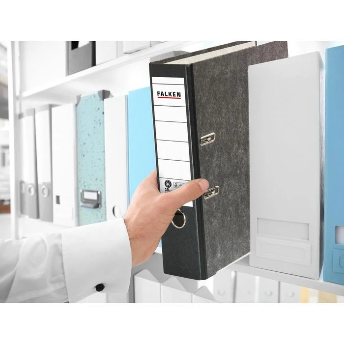 Falken 80024136 Ordner, A4, Breit, Karton, Schwarz - Image 3