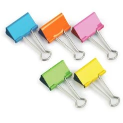 RAPESCO Foldbackklammern FBC32COL, 32mm, Farbig Sortiert, 10 Stück