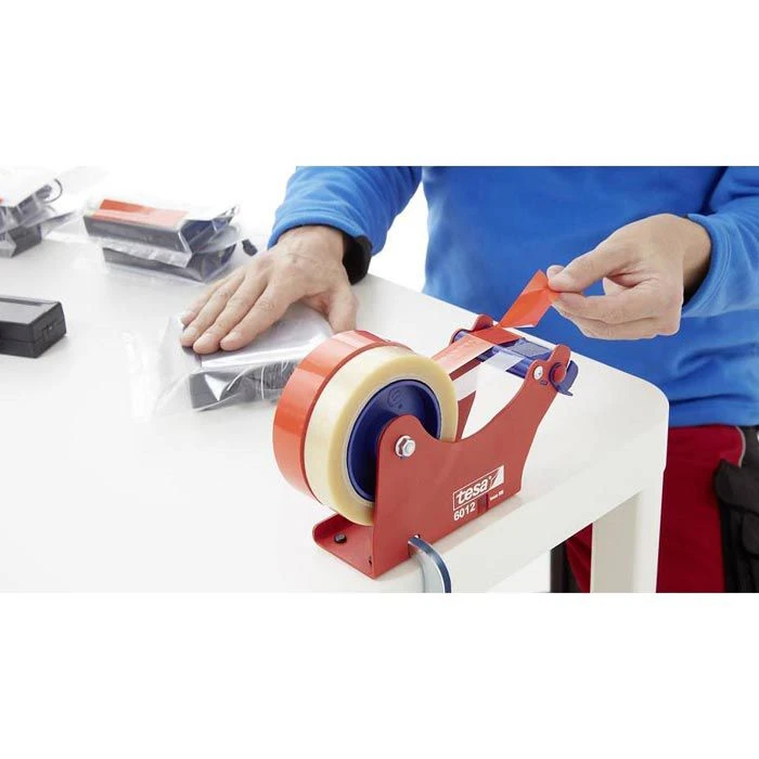 Tesa Klebefilmabroller 6012, Rot / Blau, Tischabroller Für 2 Kleberollen 25mm X 66m - Image 5