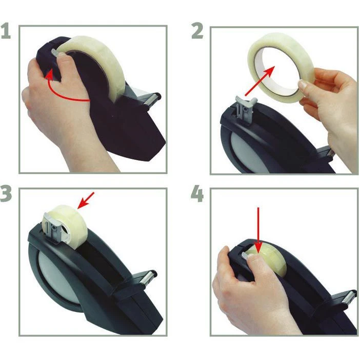 Maped Klebefilmabroller Expert Compact Pro Green, Tischabroller Für Kleberollen 19mm X 66m, Schwarz - Image 3