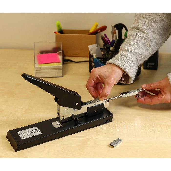 TipTop-Office Heftgerät TTO 403294, H100, Blockhefter, Heftleistung 100 Blatt, Schwarz – Bild 3