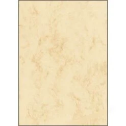 Sigel DP397 Marmor-Papier DINA4 200g Beige 50Blatt