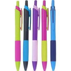 Böttcher-AG Kugelschreiber, Farbig Sortiert, Schreibfarbe Blau, 24 Stück