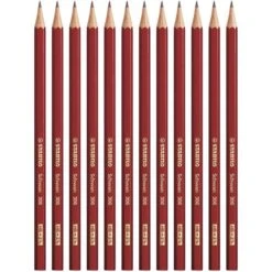 Stabilo Bleistift Schwan 306, Härte HB, Lackiert, 12 Stück