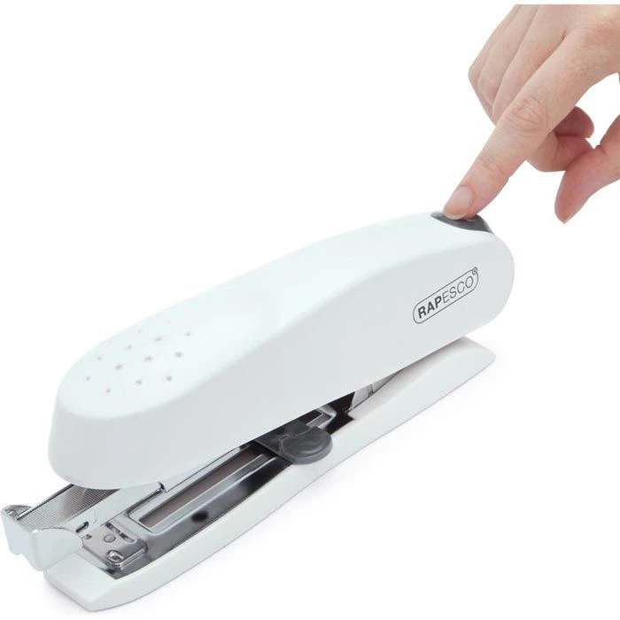 RAPESCO Heftgerät 1390 Eco Spinna, Heftleistung 50 Blatt, Soft Weiß - Image 2