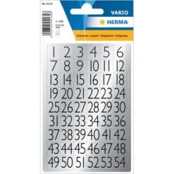 Herma 4134 Zahlen 13 X 12mm Schwarz 1-100