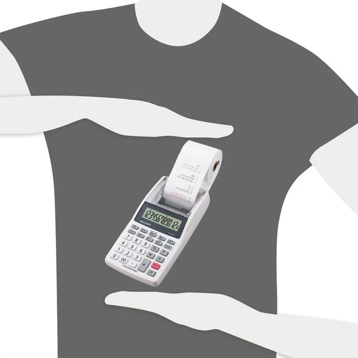 Sharp Tischrechner EL 1611V, 12-stellige LCD-Anzeige, Druckend - Image 6