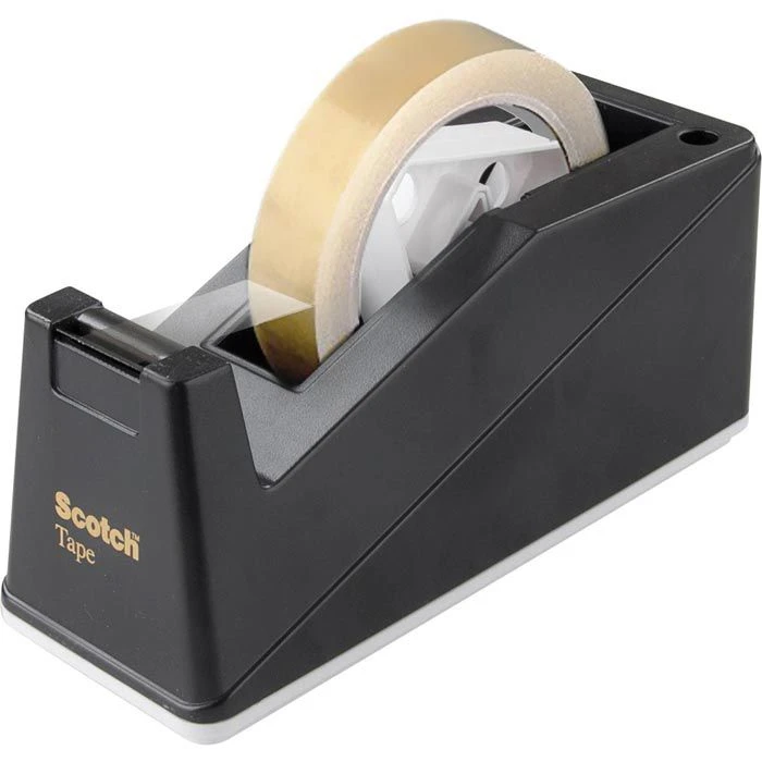 Scotch Klebefilmabroller C10, Schwarz, Tischabroller Für Kleberollen 25mm X 66m - Image 4