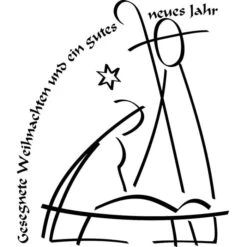 Rayher Motivstempel 28273000, 7 X 8 Cm, Weihnachtsmotiv Mit Schriftzug