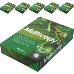 Inapa Kopierpapier Multicopy Original, A4, 80g/qm, Hochweiß, 5 X 500 Blatt