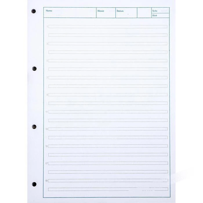 Oxford Arbeitsblock 100050342 Lineatur 3, A4, Liniert, 90g/qm, 50 Blatt - Image 2