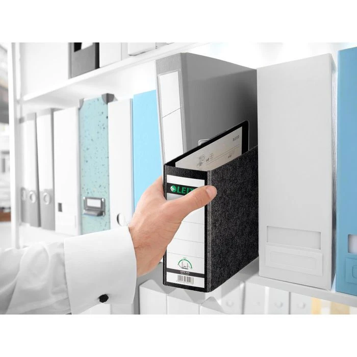 Leitz 1076-00-00 Ordner, A5 Quer, Breit, Hartpappe, Schwarz - Image 6