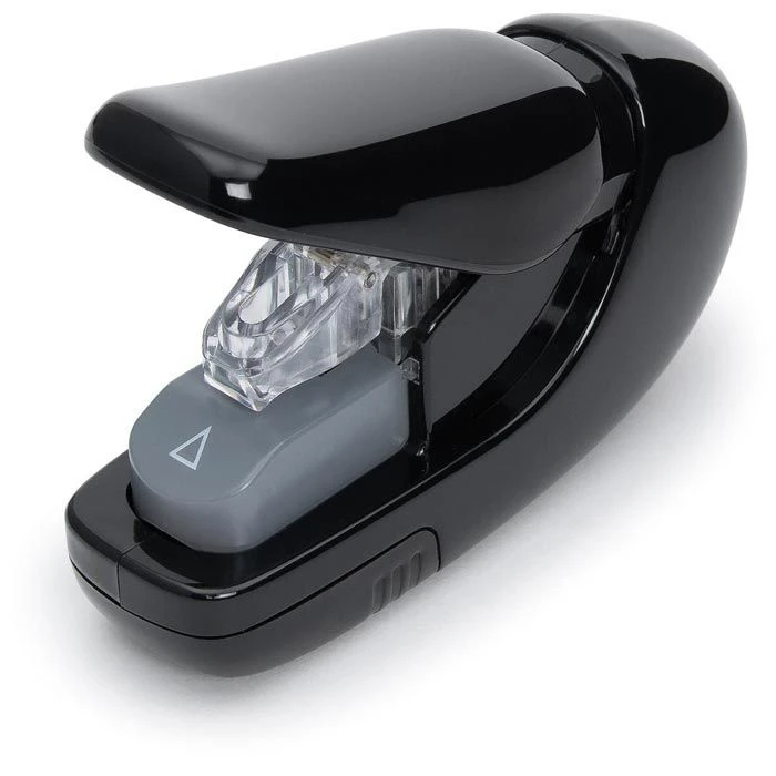 Plus-Japan Heftgerät 59177 SL-106AB, Heftleistung 5 Blatt, Klammerlos, Schwarz