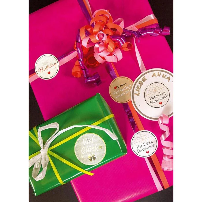 Zweckform Sticker 56814 Z-Design Deko-Sticker, Herzlichen Glückwunsch, Auf Rolle, 50 Aufkleber - Image 4