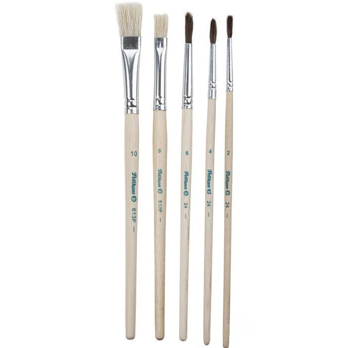 Pelikan Pinsel-Starter-Set Haar-und Borstenpinsel - Image 2