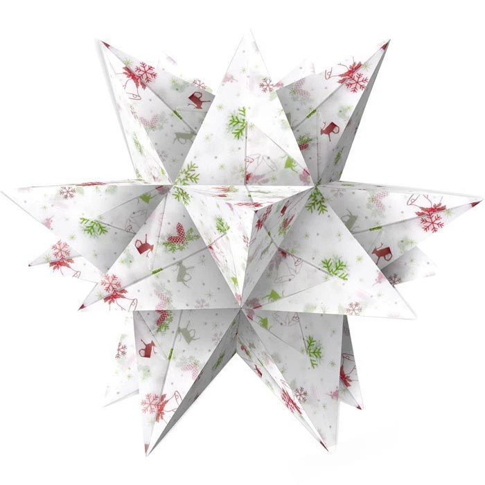 Ursus Faltblätter 34175500 Aurelio Stern Set, Classic Christmas 14,8 X 14,8cm, 115g/qm, 33 Blatt - Image 3