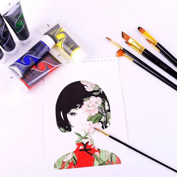 Mont-Marte Pinsel Studiopinsel-Set, Acryl & Aquarell, Verschiedene Größen, 15 Stück - Image 6