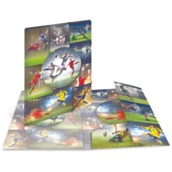 Herma Zeichenmappe 19188, Fussball, A3, Aus PP, 3 Einschlagklappen, Gummizug, 3 Stück