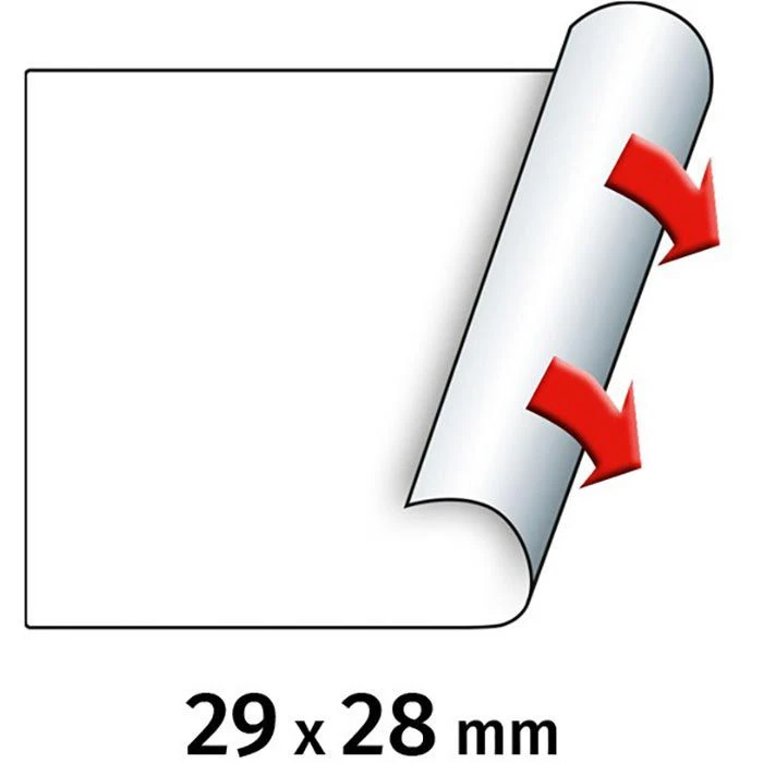 METO Preisetiketten 29 X 28 Mm, Weiß, Permanent, 5 Rollen à 700 Stück - Image 3