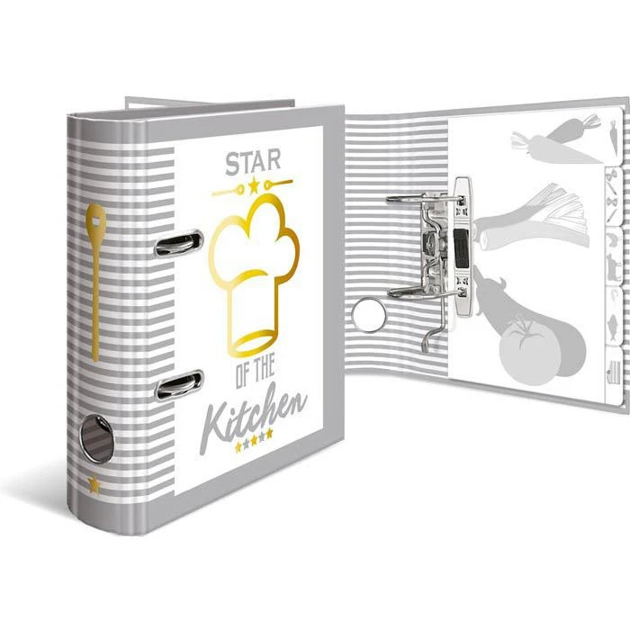 Herma Ordner 15416, Rezeptordner, Karton, A5, 7cm, Motiv Star Of The Kitchen, Inkl. Register - Image 5