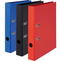 Falken Ordner PURE Color 15081680, Karton, A4, 5cm, Farbig Sortiert, 10 Stück