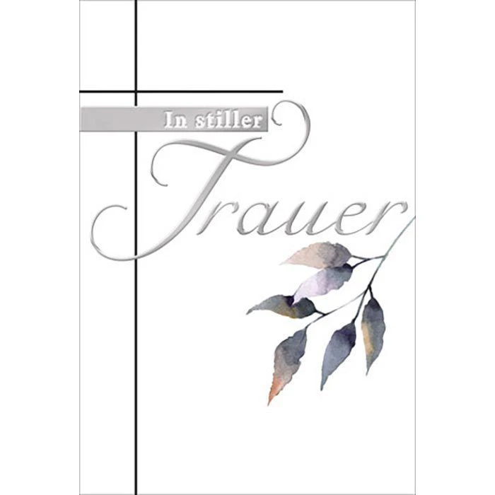 Böttcher-AG Trauerkarten In Stiller Trauer, 115 X 170mm, Klappkarte Mit Umschlag - Image 2