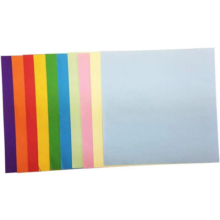 Böttcher-AG Faltblätter 15 X 15cm, 70g/m², 10 Farben Sortiert, 500 Blatt - Image 2