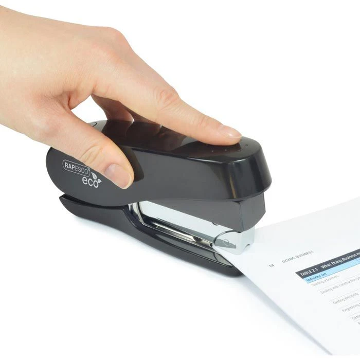 RAPESCO Heftgerät 1466 ECO Luna Less Effort, Heftleistung 50 Blatt, Schwarz - Image 2
