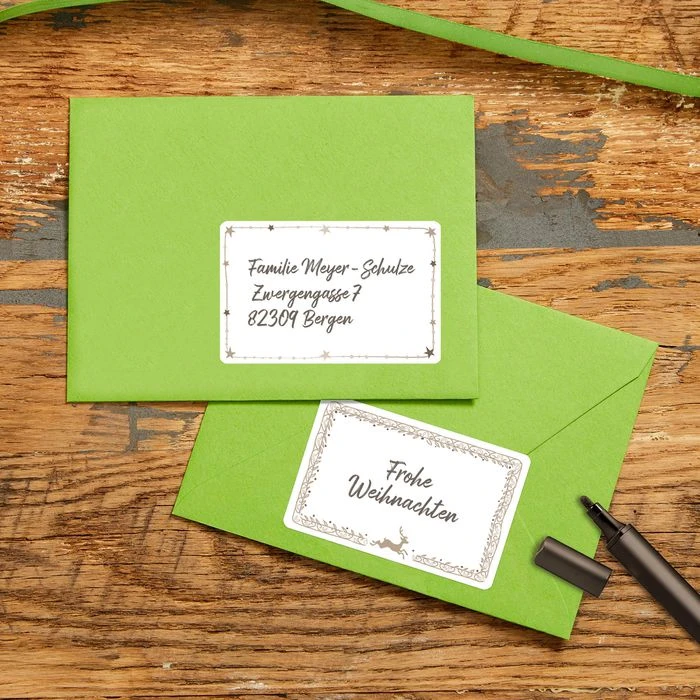 Zweckform Vielzwecketiketten 51052 Xmas Weiß,braun, 33 X 52 Mm, 26 Blatt, 208 Stück - Image 2