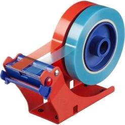 Tesa Klebefilmabroller 6012, Rot / Blau, Tischabroller Für 2 Kleberollen 25mm X 66m