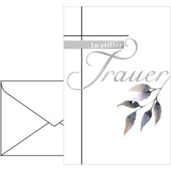 Böttcher-AG Trauerkarten In Stiller Trauer, 115 X 170mm, Klappkarte Mit Umschlag