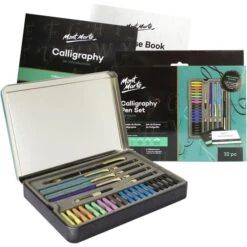 Mont-Marte Schreibset Kalligraphie-Set, Kunststoff, Füller Und Zubehör, Box
