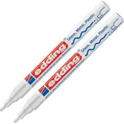 Edding 751 Paint Marker Weiß 2 Stück Lackmarker