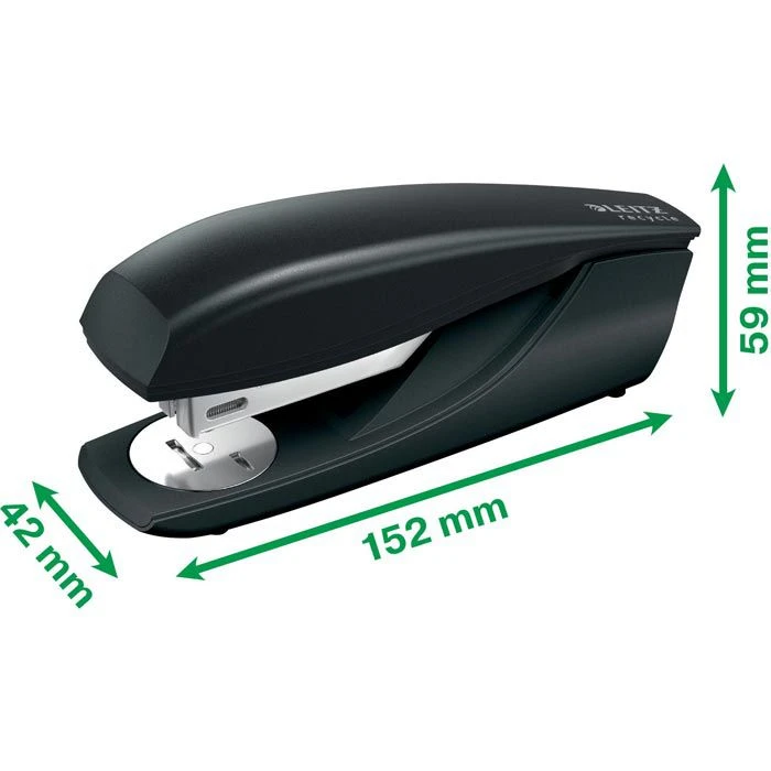 Leitz Heftgerät 5604-00-95, NeXXt Recycle, Heftleistung 30 Blatt, Schwarz - Image 3