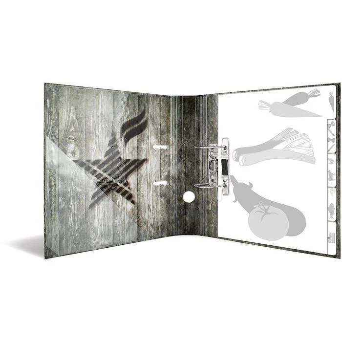 Herma Ordner 19597 BBQ, Rezeptordner, Karton, A4, 7cm, Motiv Smokin Star, Inkl. Register - Image 2