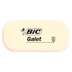 Bic Radiergummi Galet 927866, PVC-FREE, Für Blei- Und Buntstifte, Kautschuk
